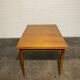 Vintage teak square extendable  dining table designed and manufactured by lübke,  1960s