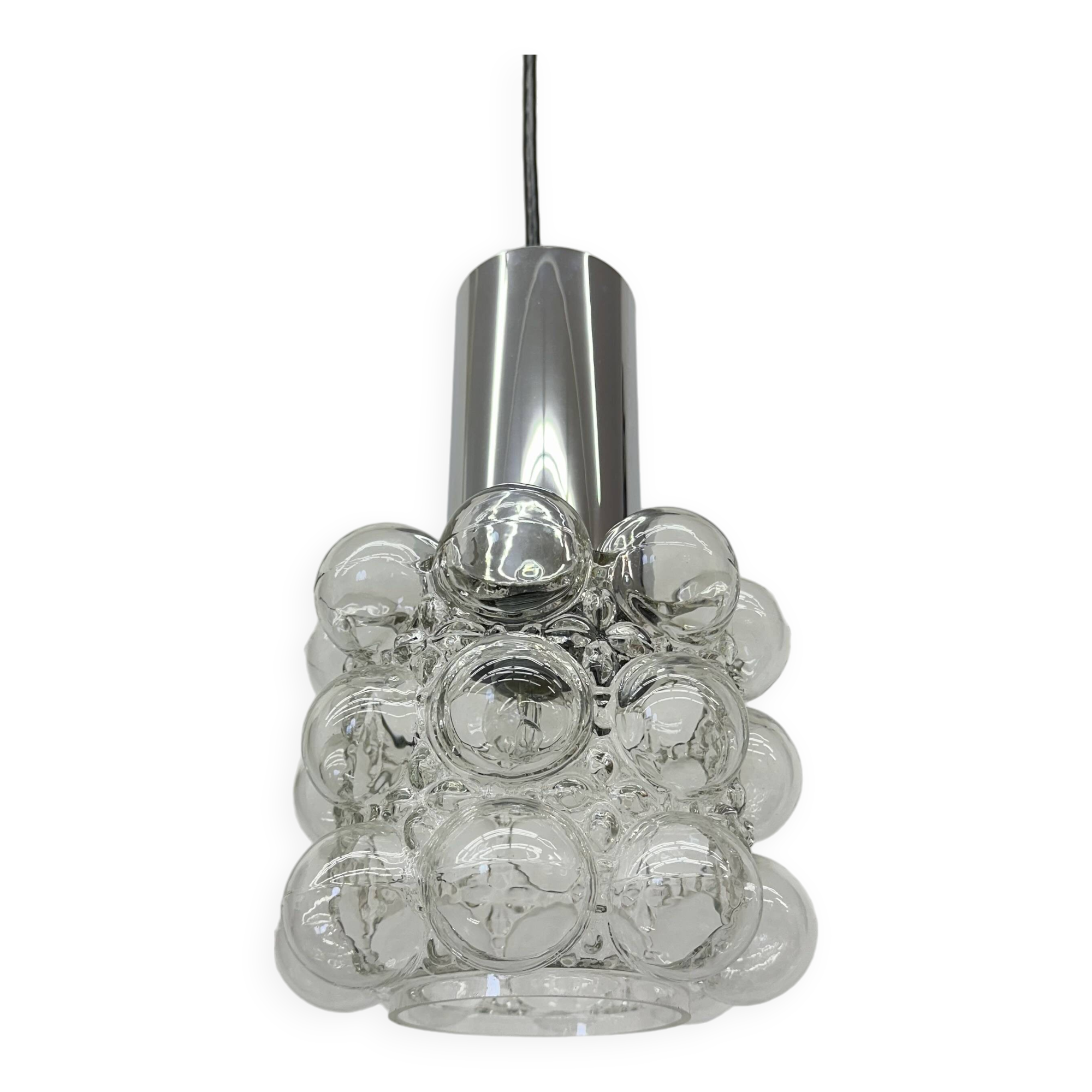 Bubble Glass Pendant by Helena Tynell for Limburg, Germany, 1970s