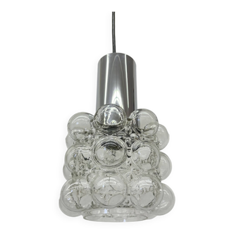 Suspension en Verre Bullé par Helena Tynell pour Limburg, Allemagne, 1970s