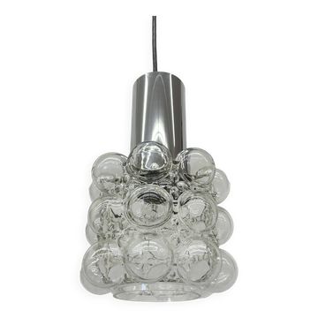 Suspension en Verre Bullé par Helena Tynell pour Limburg, Allemagne, 1970s