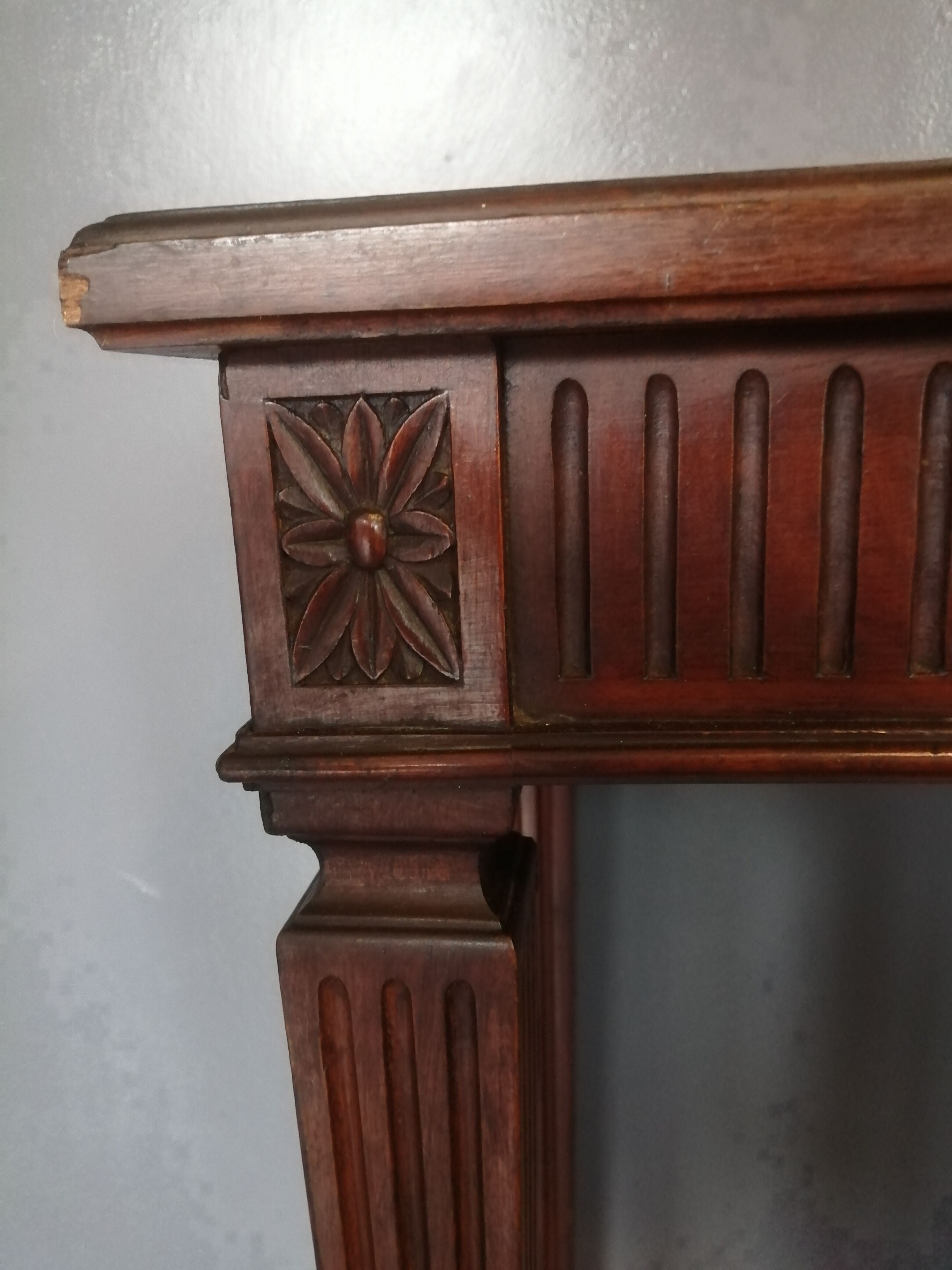 Mahogany console