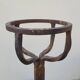 Pair of old 19th century wrought iron fireplace andirons