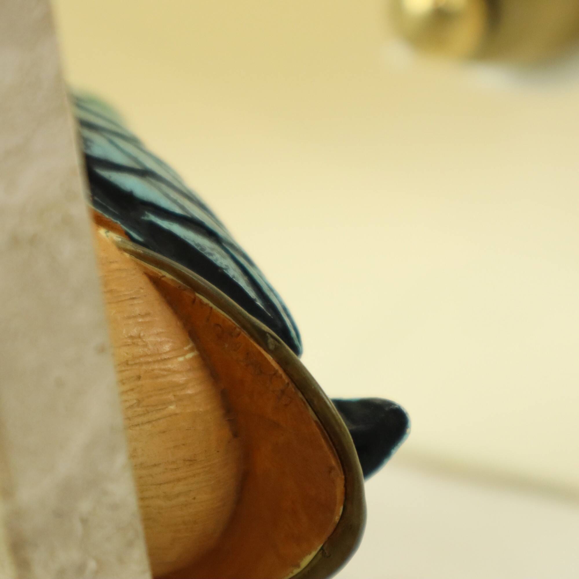 Artiflex Duck Lamp Design Brass Resin Travertine Malevolti