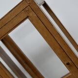 pair of faux oak shop display cabinets, circa 1920s
