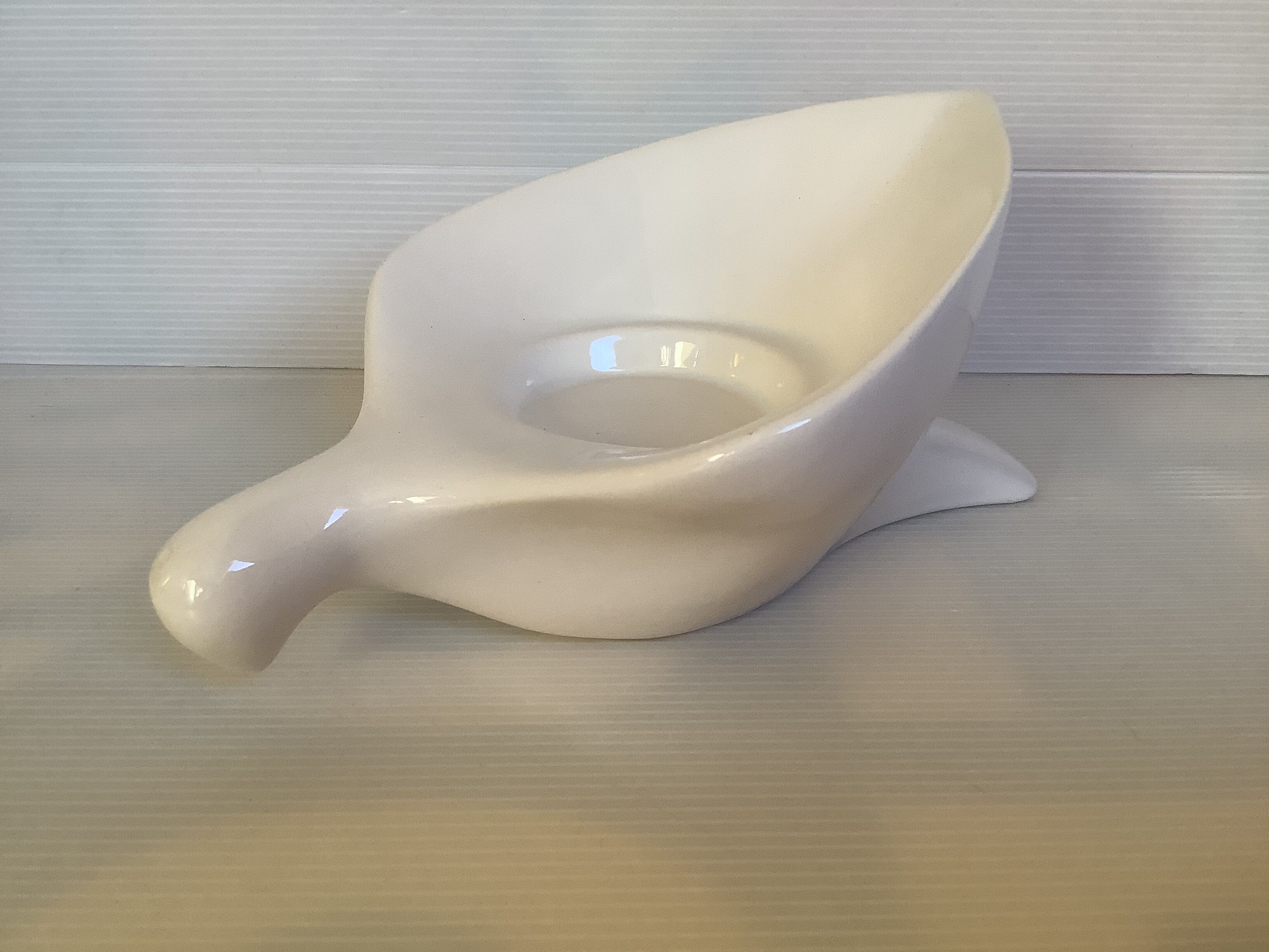 White bird dove candle holder