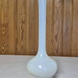 White opaline glass soliflore vase 26 cm white opaline