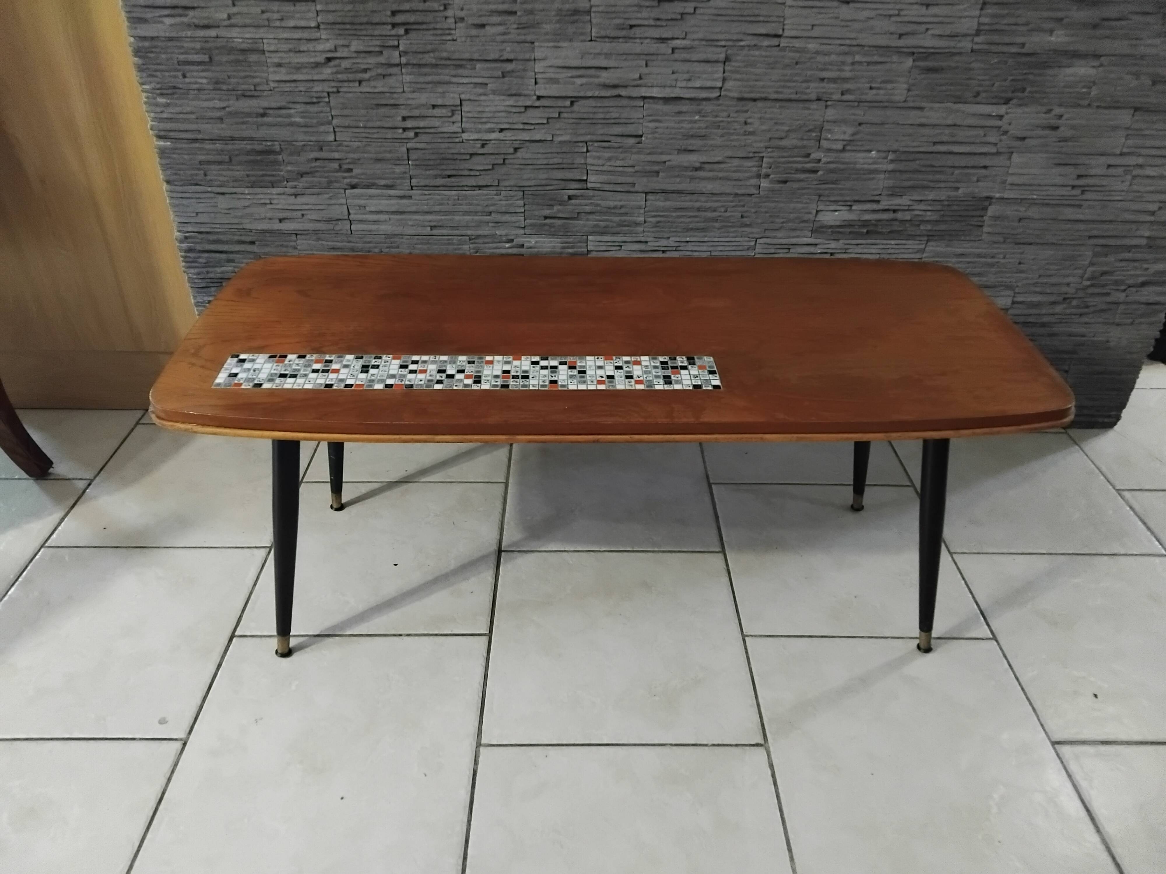 Vintage coffee table from the 1950s design.