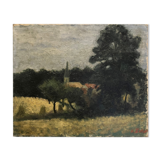 "The village in the trees" seen from Vaugrigneuse in the Essonne