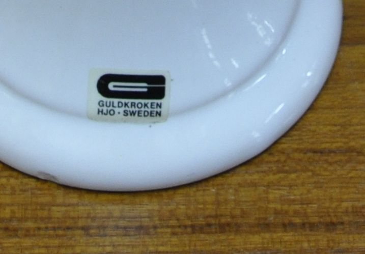 Guldkrokens Kakelugnsfabrik porcelain candleholder