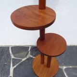 Mahogany art deco floor lamp