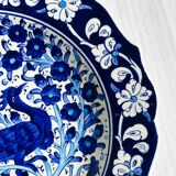 Blue ceramic plate