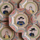 18 Henriot Quimper plates