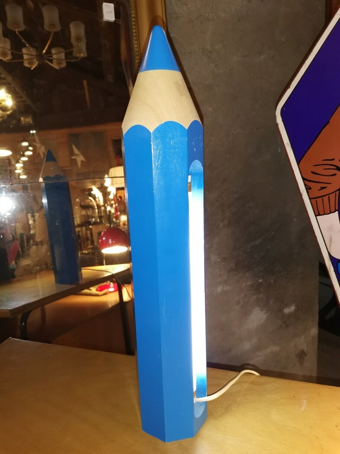 Clairefontaine pencil desk lamp by Pierre Sala