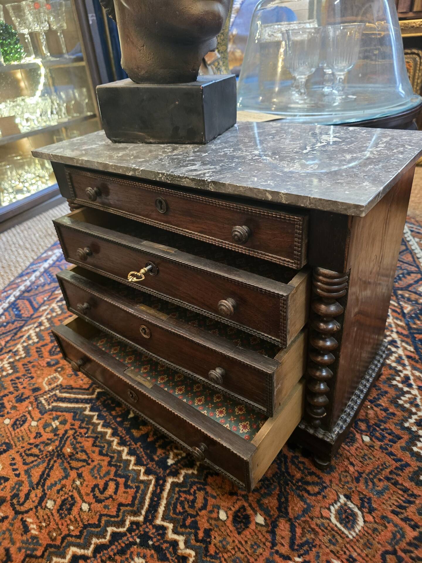 Miniature commode
