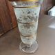 Vase Art Déco en Verre granité blanc et doré
