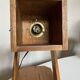 Lampe cocotte articulée en bois de pin 1970