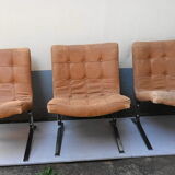 Three armchairs by Olivier Mourgue from the 50s/60s