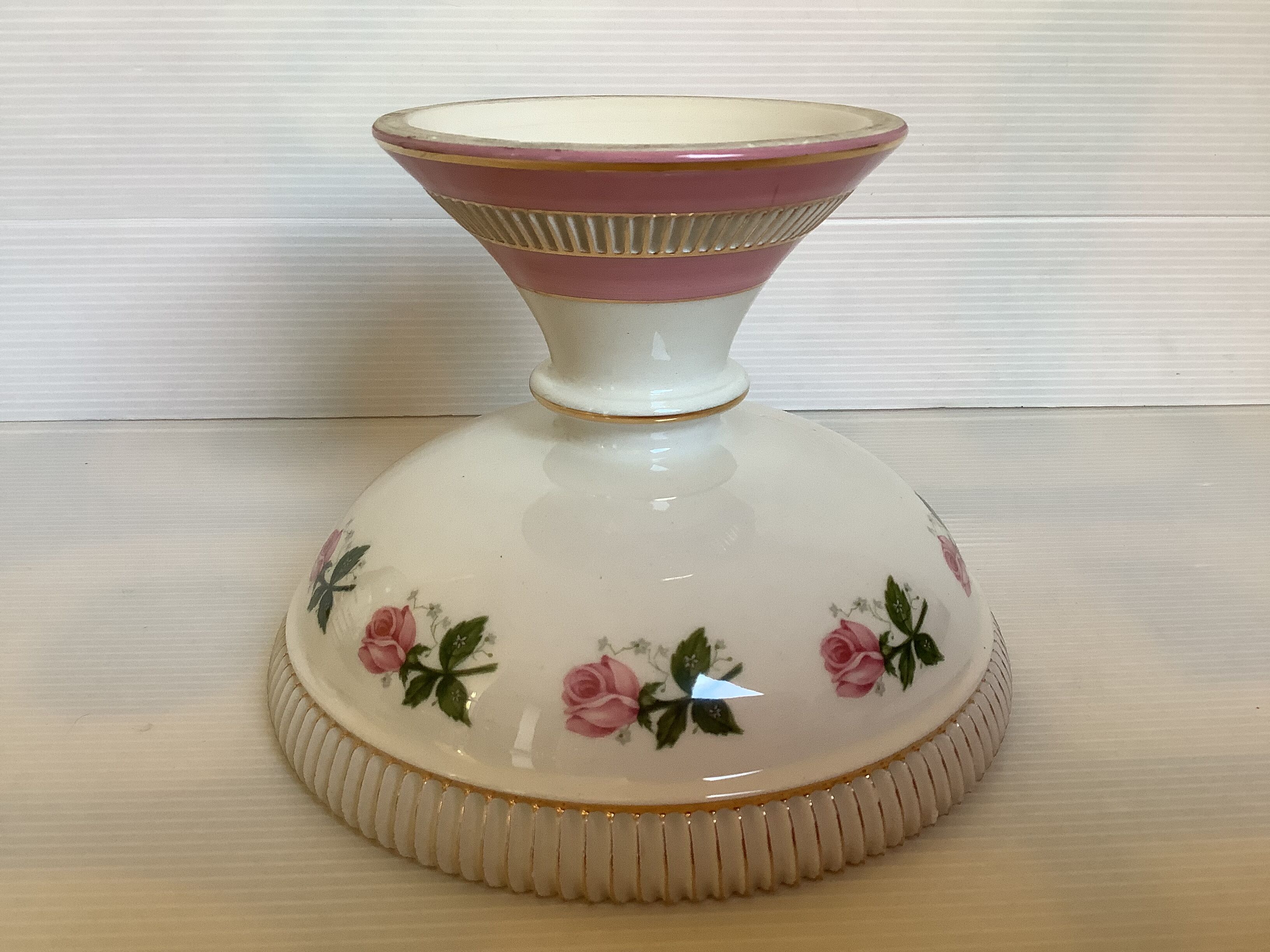 Empty pocket small foot cup pink flowers