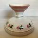 Empty pocket small foot cup pink flowers