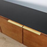 Enfilade vintage en teck et laiton - Années 70