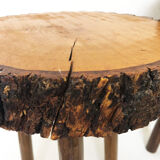 Pair of brutalist stools, 1970