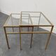 Tables basses gigognes Roger Thibier dorées 1960