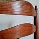 Série de 4 chaises paille, fabrication française, années 40