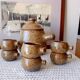 Vintage soup service in pyrite stoneware