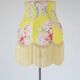 Table lamp – Vintage base and fringed floral shade