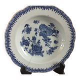Blue and white porcelain plate