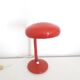 Vintage desk lamp red lacquered metal 1970