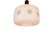 Lampe à suspension en verre danois, années 1960