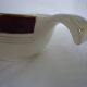Opaque porcelain gravy boat, digoin sarreguemines, pasteur model