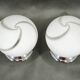 Pair of Italian Murano Glass and Chrome Table Lamps, 1960s