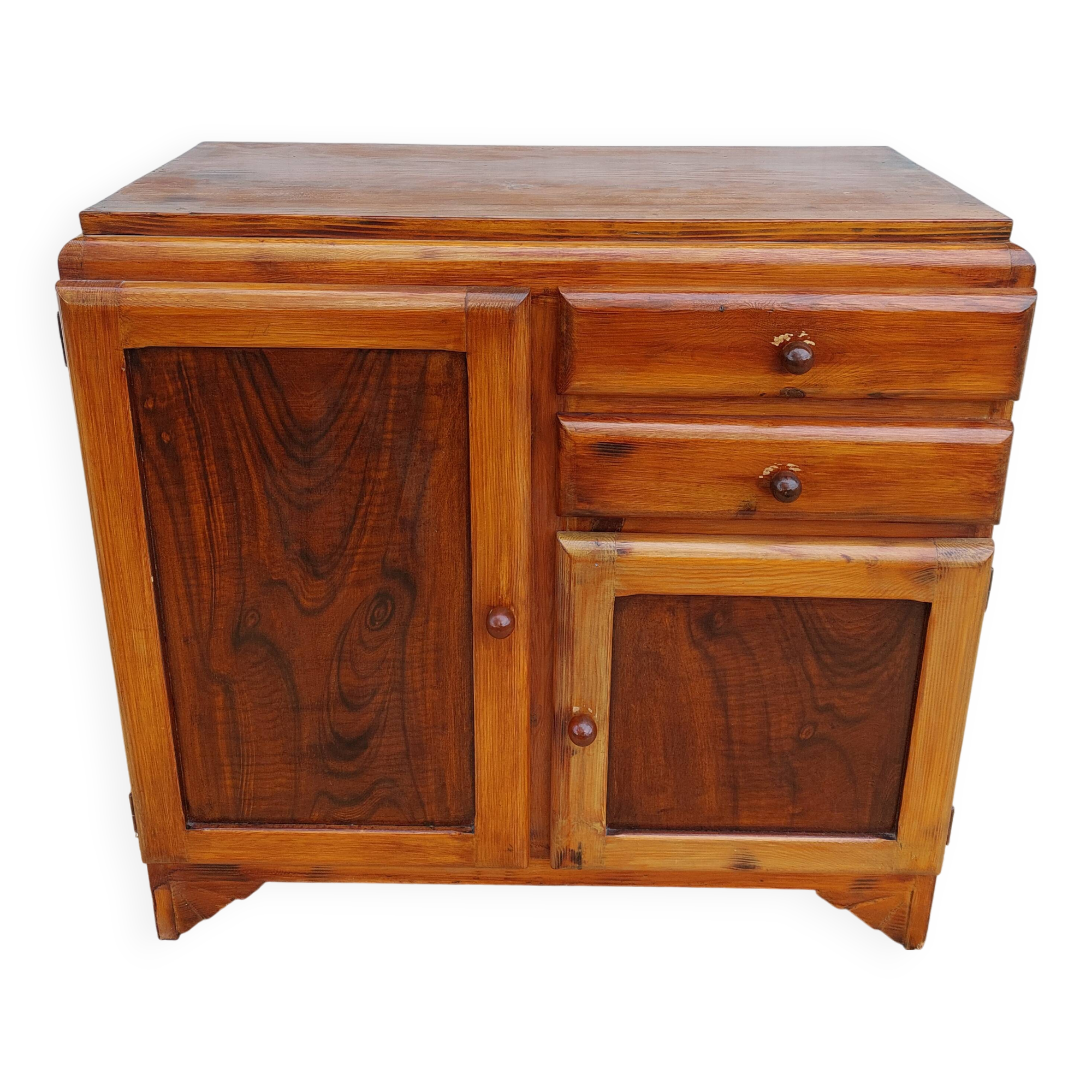 Mado all-wood sideboard, asymmetrical doors