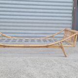 Ondaflex rattan bed 1960