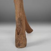 Rustic Tree Trunk Bench, France 1850s