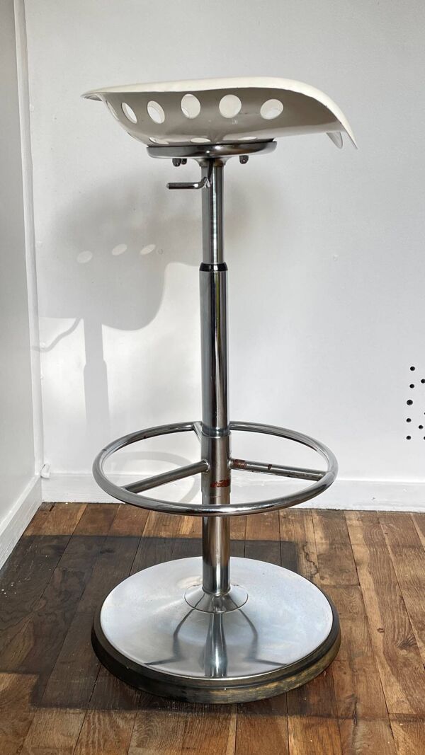 Tabouret haut mirima vintage assise tracteur