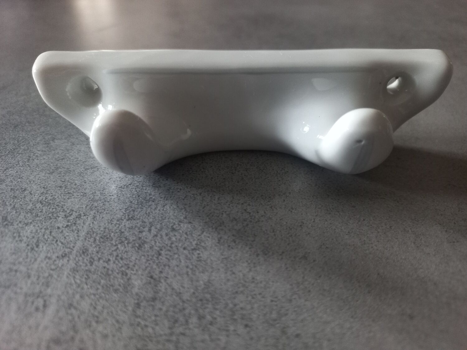 Hook two porcelain hooks