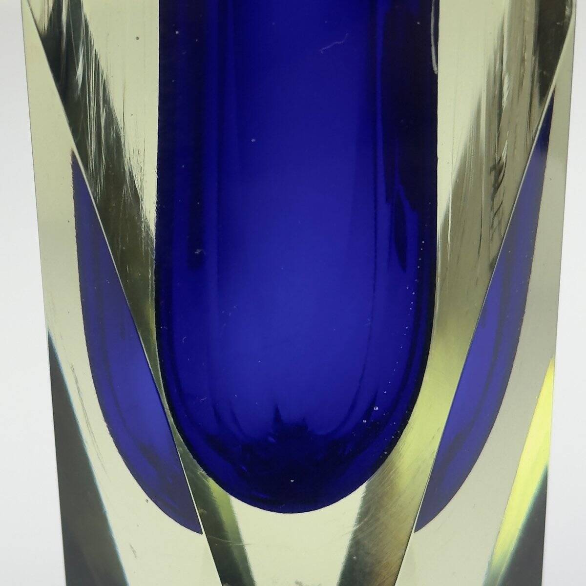 Murano Blue Sommerso Vase, Vintage, Italy, 1970s
