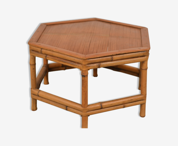 Table basse en bambou