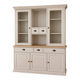 Buffet vitré en pin relooké