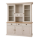 Buffet vitré en pin relooké