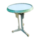 Charlionais & Panassier cast iron and opaline table, 1930s