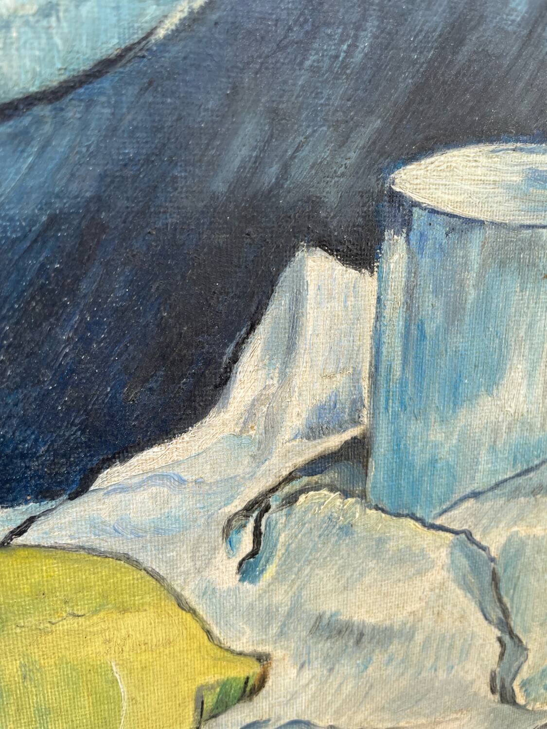 Still life painting in oil