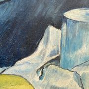 Still life painting in oil