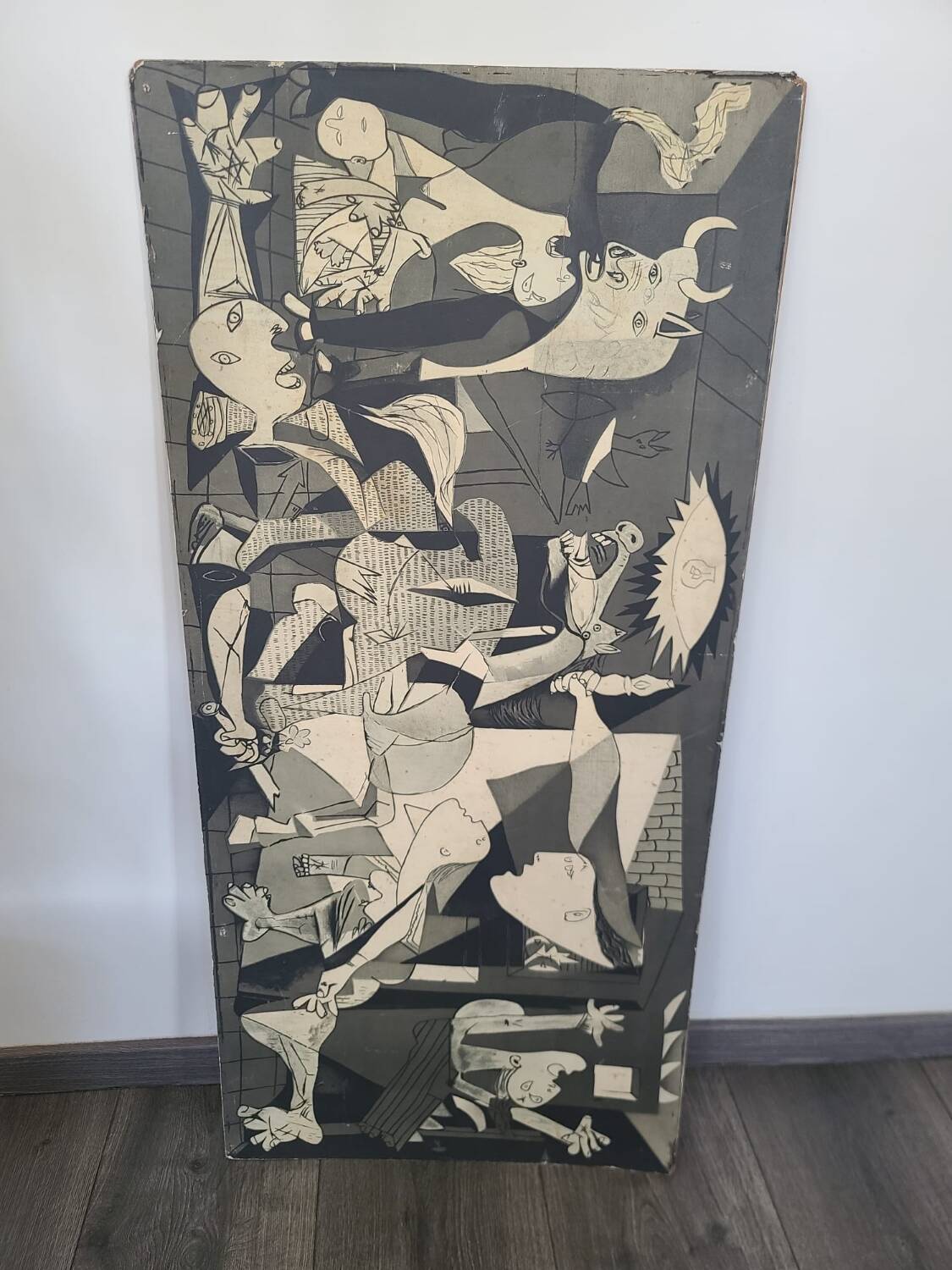 Wooden painting reproduction Picasso Guernica