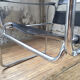 Bauhaus modernist leather chrome armchairs