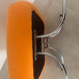 Vintage orange pouf 1970
