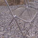 5 vintage 70'S chairs + Giancarlo Piretti Castelli support